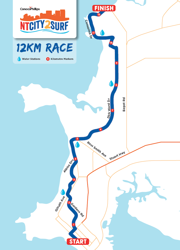 12km course map