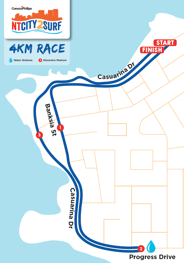 4km course map